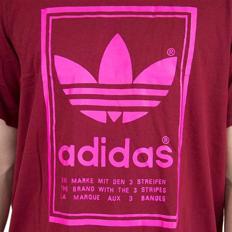 adidas herren vintage t-shirt weinrot|vintage adidas shirts.